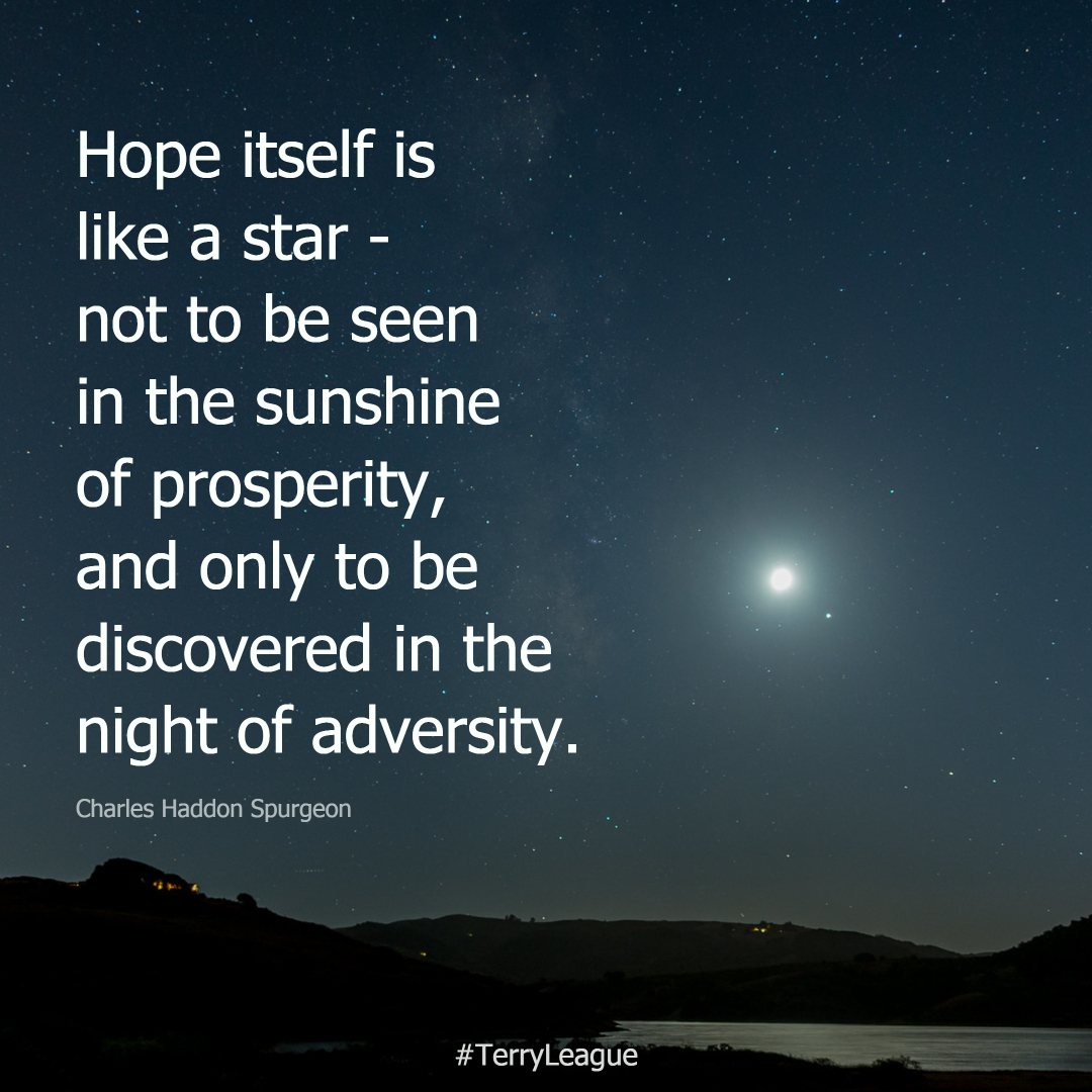 Inspiration - Hope itself is like a star...